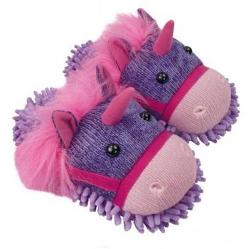 Unicorn Fuzzy Friends Slippers by Aroma Home (One Size, fits up to UK 7)