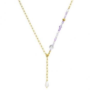 Collana Aina Oro Bianco Perla