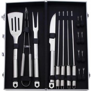 Pradel Excellence – Wb107 Valigia in metallo barbecue da 16 pezzi