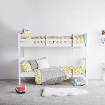 KOSY KOALA Kids Bunk Bed White 3ft with Mattress