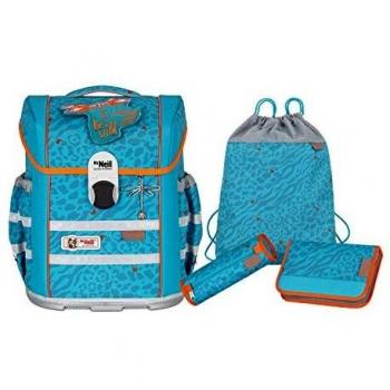 McNeill Schulrucksack Ergo Mac Set 4tlg. Blau, Orange