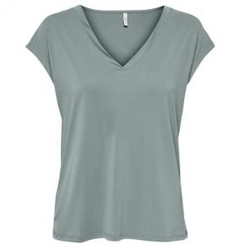 Top Uomo Corto Scollatura V Verde