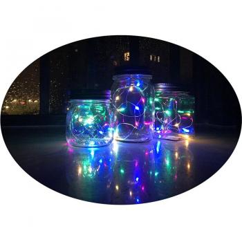 Guirlande lumineuse 20 LED 2M avec panneau solaire
