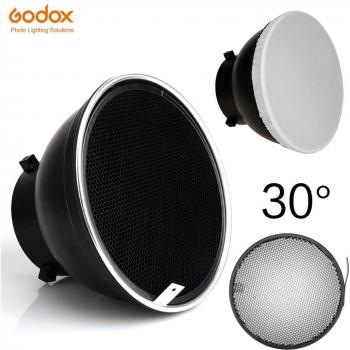 Diffuseur réflecteur 18cm avec grille en nid d'abeille pour flash stroboscopique Bowens