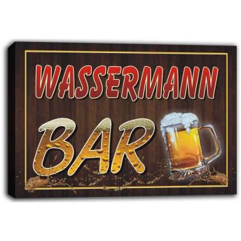 Bar Essentials: Wassermann Beer Mugs & Canvas Print Sign Set
