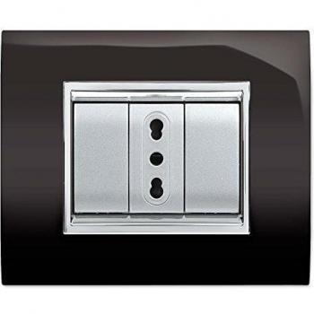Cassetta aspirazione Newprestige 4 moduli nero (Elettrocanali)