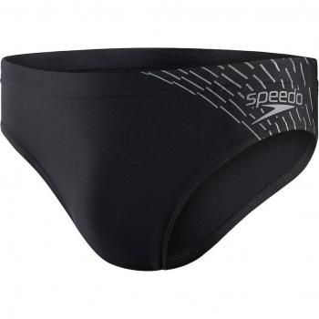 Speedo Medley Sportzwembroek Heren 7cm Zwart/Grijs Maat L