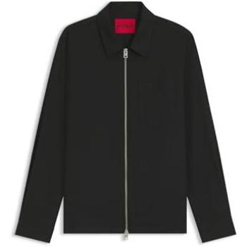 HUGO Overshirt Regular Fit 'ENASOZ' für Herren, Schwarz, L