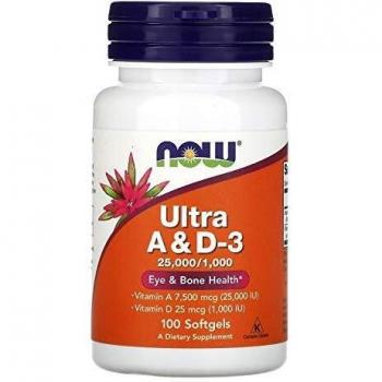 NOW Ultra A & D‑3 25000 IU / 1000 IU – 100 capsules