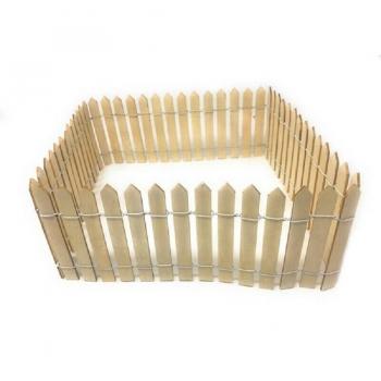 Mini Valla de Madera con Metas 10×90 cm