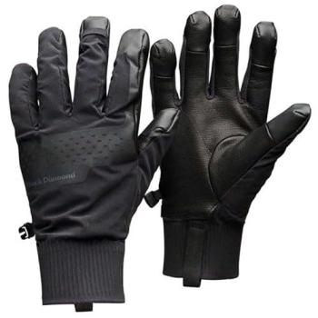Black Diamond Alpine Softshell Leather Gloves – Men – Size S