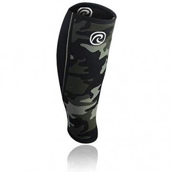 Couvre-shin Rehband RX mixte en néoprène noir camo