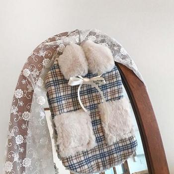 Winter-Helm und Schal Set für kleine Hunde