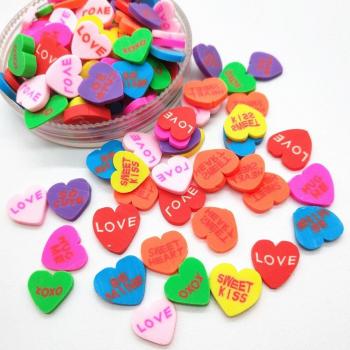 20g Red Heart Round Clay for Slime Filler