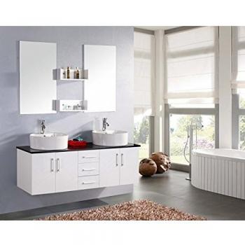 Simba Lion White Bathroom Cabinet 150 cm with Washbasin