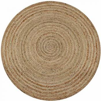 Braided Jute Area Rug 150 cm Round vidaXL