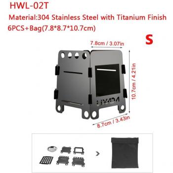 Fold‑Away Titanium Wood Stove