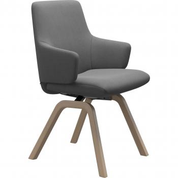 Laurel Polsterstuhl Stressless – Größe L, schräggestellte Walnussbeine, Microfaser DINAMICA, Low Back