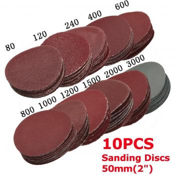 10Pcs 2inch 50mm Round Sanding Discs for Grinding