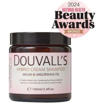Douvalls Argane Hybrid Cream Shampoo – 100 g, Sulfate‑Free Lather