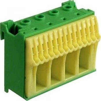 Regleta de Conexión Rápida Hager Tierra 4×25 mm² + 14×4 mm²