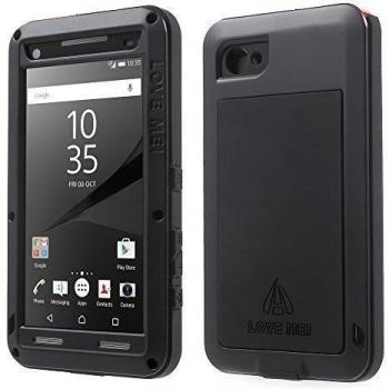 Funda de Aluminio para Xperia Z5 Compact, Cristal Gorilla, Resistente al Agua y Golpes, para Sony Xperia Z5 Compact E5823