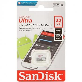 Carte mémoire Flash SanDisk Ultra 32 Go – MicroSDHC, Classe 10, 100 Mo/s