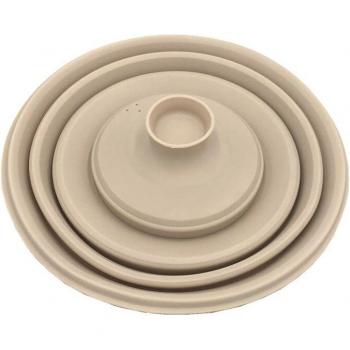 Faltbare Silikon‑Mikrowellenabdeckung – Mama’s Hand, Grau/Verrotten-Design