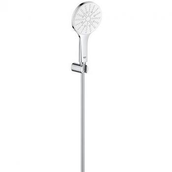 Rainshower 130 SmartActive Set con Supporto a Parete – Moon White / Cromato 9,5 L/min
