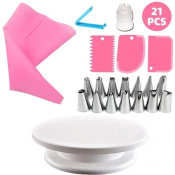 Kit de Boquillas y Accesorios de Horneado 21 Uds