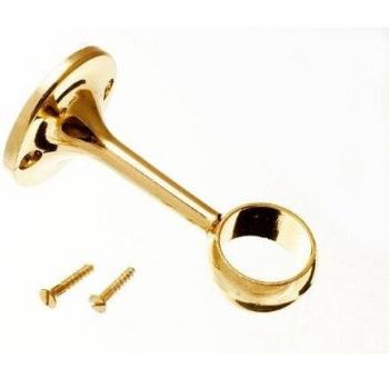 Towel Rod Socket Centre Support Bracket 25mm with Screws