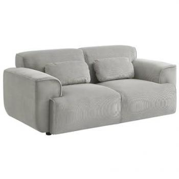 Hellgraues Cordsofa Sweeek 2‑Sitz