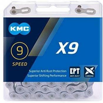KMC X9 EPT Chain, Dark Silver, 114 Link