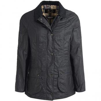 Barbour Waxed Beadnell Coat, Female, Royal Navy – Size 14/US10