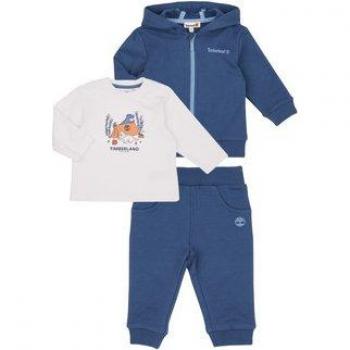 Ensemble enfant Timberland Pantalon + Cardigan + T-shirt Bleu 3-18 mois