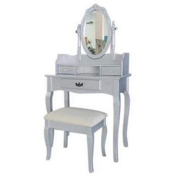 Home Source Antique Style Dressing Table & Stool Set