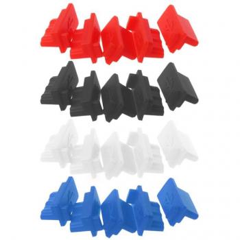 5‑Pack USB Dust Plug Covers – Female Jack Protector, Universal Silicone Sleeve for Notebook