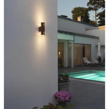 Cuneo Konstsmide 25 cm Rust‑Metal Wall Light, Up/Down Orientation