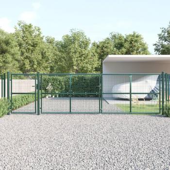 Portão de Rede para Jardim 500x175 cm em Aço Galvanizado