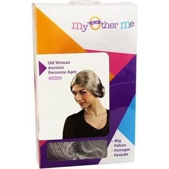 Retro Grandmother Wig – Party Costume – Multicolored – Universal Fit