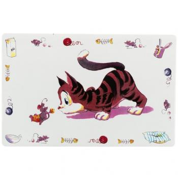 Trixie Comic Cat Print Place Mat, 44 x 28 cm