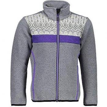 Fleece‑T-Shirt Jacke „Knittech Ghiaccio“ – Mädchen, 128 cm