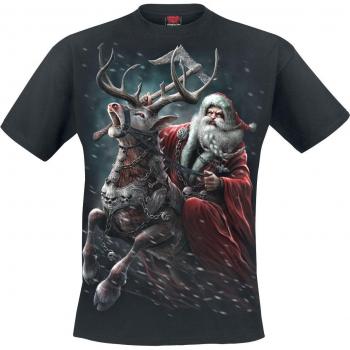 T-Shirt Nero Sleigher Spiral Uomo S a 4XL