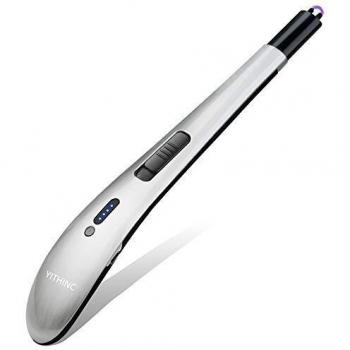 Ethinc Windproof Candle Lighter (USB, Silver)