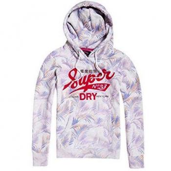 Sweat à Capuche Gris Superdry 23 Palm Entry Femme