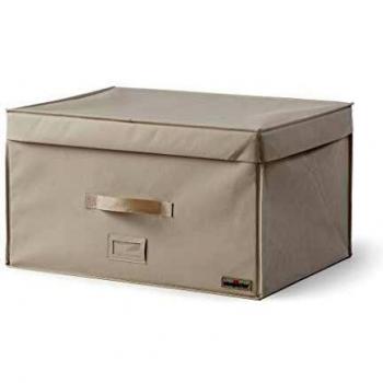 Stockage ultra‑compact – boîte à vacuum avec poignée, 150 L, beige RAN7117