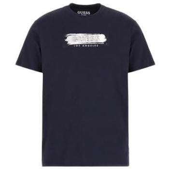 Guess Men's Metallic Deboss Logo T-Shirt