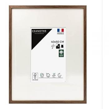Cadre Photo Wild Ébène 40x50 cm – Baguette fine minimaliste – Résine recyclée