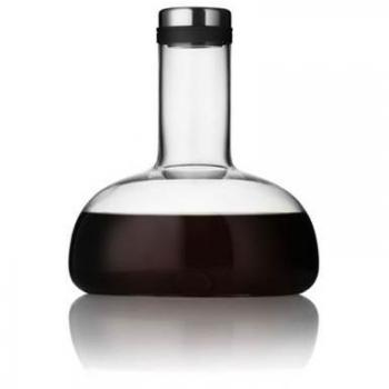 Carafe en verre et acier inoxydable