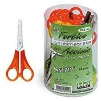 Barattolo 24 forbici centimetrate 13,5cm x mancini art.409